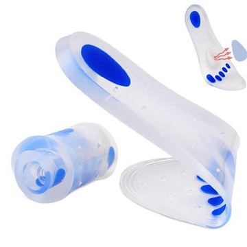 (JHS杰恆社)預購los1006矽膠鞋墊柔軟舒適減震運動鞋墊男女矽膠全墊透氣運動跑步