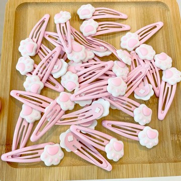 【粉紅菲菲】貓爪小肉墊髮夾甜美高顏值貓爪bb夾學生瀏海夾側邊夾子頭飾碎髮夾 38-0545