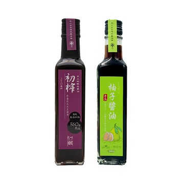 新味醬油 禮盒組 (初榨醬油250ml/瓶+柚子醬油250ml/瓶)  500ml  1組