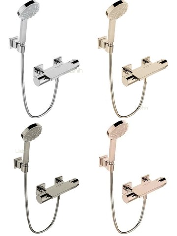 【 麗室衛浴】美國KOHLER活動促銷 Parallel 定溫淋浴龍頭 法蘭金K-23522T-9-AF / 霧鎳-BN