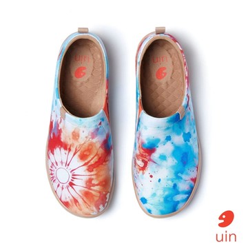 uin 西班牙原創設計 女鞋 耀斑之光彩繪休閒鞋W1011487