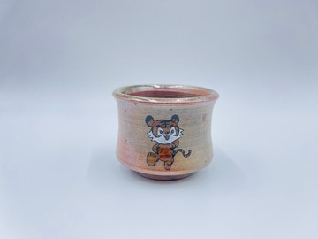 柴燒手繪主人杯