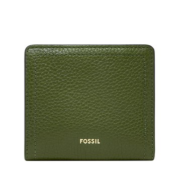 Logan 真皮RFID防盜短夾-果綠色 SL7829314