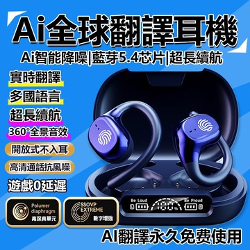 【全世界無障礙交流⚡隔日達】AI智能翻譯藍牙耳機 支援100+語言 同聲傳譯 會議模式 視訊翻譯 跨國交流 商務交換禮物