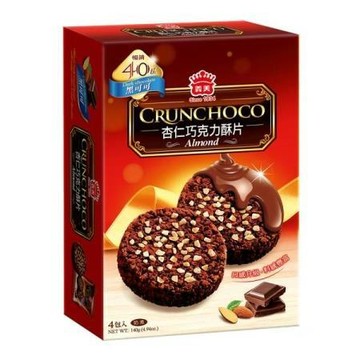 義美 杏仁巧克力酥片/黑可可/140g/4入