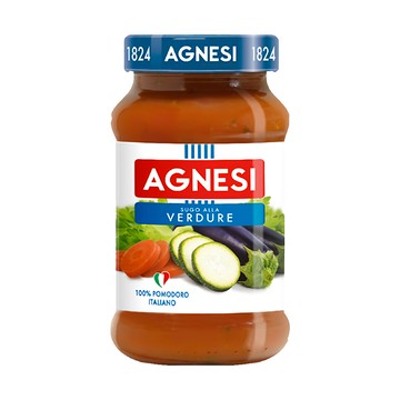 AGNESI 義大利 番茄鮮蔬麵醬 輕鬆料理義式美食 經典風味  400g  1罐