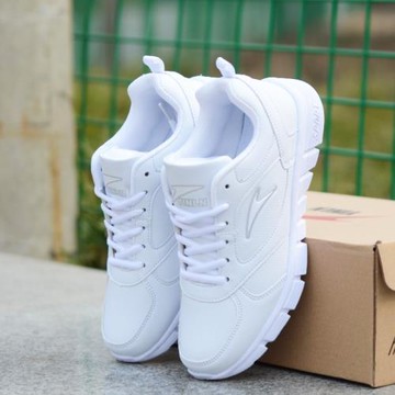 2025秋冬防滑運動鞋皮面防水休閑鞋輕便舒適學生鞋女裝跑步鞋女鞋