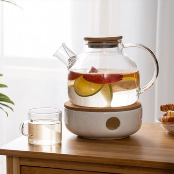 日式耐熱花茶壺花茶杯下午玻璃茶具功夫水果茶壺套裝蠟燭加熱保溫