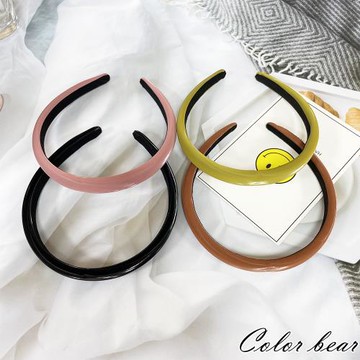 【卡樂熊】韓系優雅絲光海綿造型髮箍/髮圈