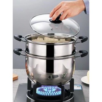 湯鍋奶鍋蒸鍋家用不銹鋼鍋燃氣電磁爐通用小燉鍋輔食鍋煮粥鍋火鍋