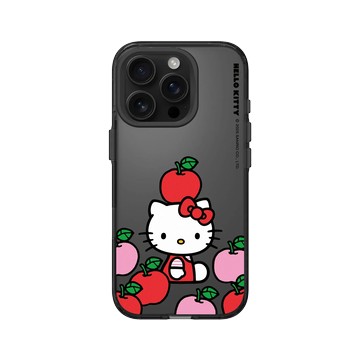 iPhone 16 Pro Clear (相機按鈕) 酷墨灰 - 三麗鷗-Hello Kitty - 蘋果疊疊樂
