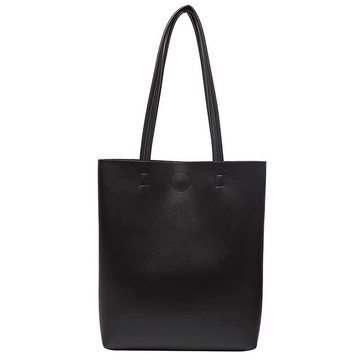 雙面可用 韓系大容量 單肩軟皮包包 韓妞必備 素色 學生必備 手提包 73814