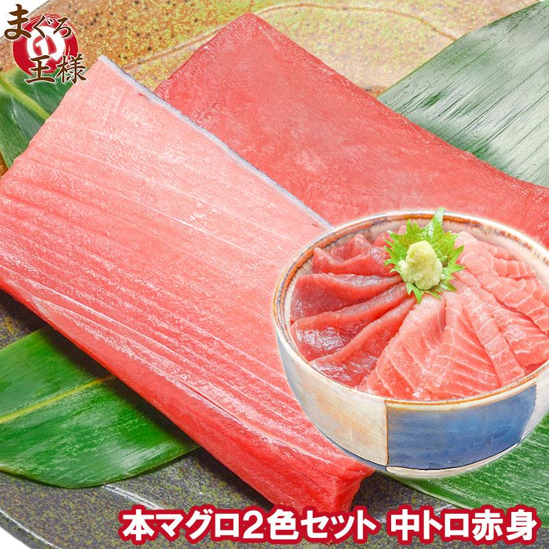 本まぐろ 本マグロ 中トロ200g＆赤身200gセット (マグロ まぐろ 本鮪 刺身) 単品おせち 海鮮おせち