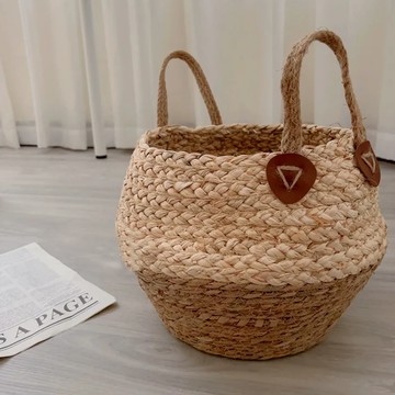 THiRTEEN 拾參家居 收納籃  25 x 35cm  1個  草編