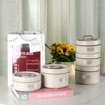 LUNCHBOX  不銹鋼保溫餐盒便當盒  4個附保溫袋 OAK&FIR