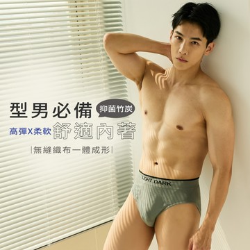 Daima黛瑪 男三角內褲  四色可選 大尺碼 竹炭紗機能抗菌除臭三角褲健康 彈力 M-XXL 1181