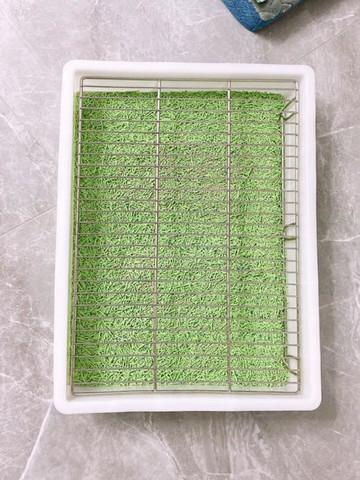 不銹鋼貓狗兔寵物廁所 自制DIY大小型犬狗廁所防踩屎漏糞加高 幸福驛站