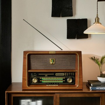 復古CD播放機電子管貓眼收音機高保真hifi發燒音響一體機藍牙音箱【北歐家居生活】