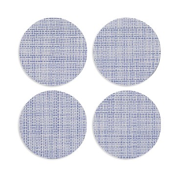 Chilewich Mini Basketweave Round Coaster, Set of 4