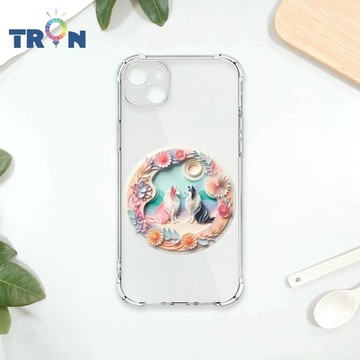 TRON IPhone 13 可愛紙雕牧羊犬 四角防摔 軟殼 手機殼