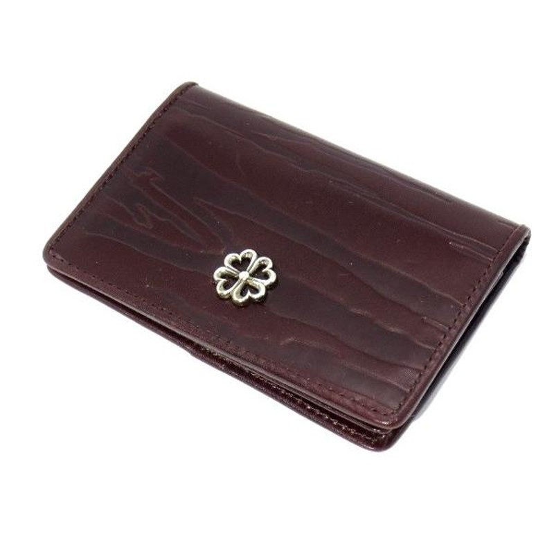 良品 GARNI ガルニ Luck Will Card Case カードケース 茶 ブラウン ...