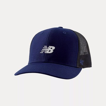 【NEW BALANCE】NB 帽子 運動帽 棒球帽 遮陽帽 藍 LAH00451NNY