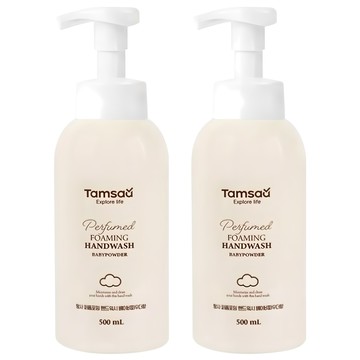 Tamsaa 香氛洗手慕斯 爽身粉香  500ml  2瓶