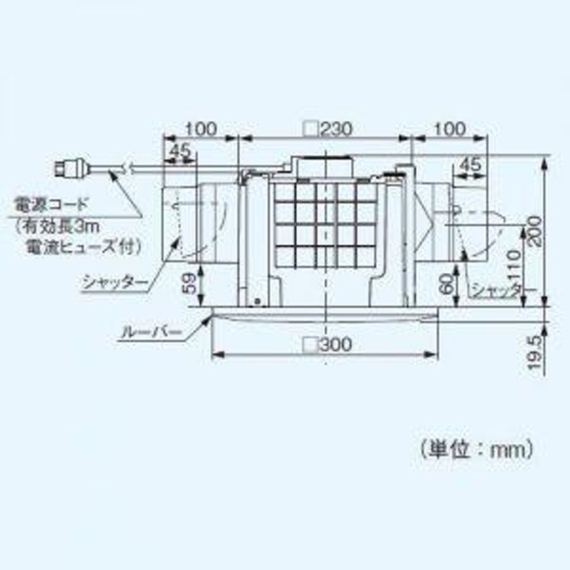 パナソニック 天井埋込形換気扇 排気・強-弱 低騒音・高静圧形 2室用