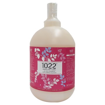 1022 GREEN PET CARE 海漾美肌 膠原蛋白系列 香蜂草柔順配方 寵物沐浴乳  4L  1瓶