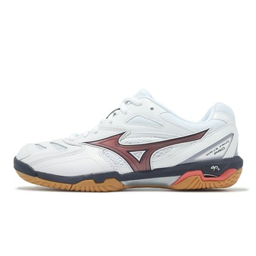 Mizuno 羽球鞋 Wave Fang Pro 男鞋 女鞋 白 黑 緩震 膠底 室內運動 美津濃 71GA2100-85