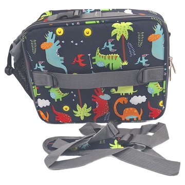 保溫保冷加厚萬用袋  27 x 11 x 21cm  藏藍恐龍  1個