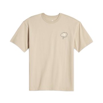 Converse Garden Rain Tee 短袖 男款 沙色 插畫 印花 T恤 10027714-A03