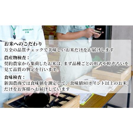 ふるさと納税 新潟産コシヒカリ精米5kg×2　全6回 新潟県新潟市