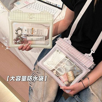 高品質✨觸控手機包 觸屏手機袋 防盜斜背包 斜挎小包 掛脖包包 高顏值手機防水袋可觸屏拍照密封袋戶外游泳漂流大容量斜挎收