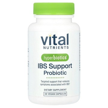 Vital Nutrients, Hyperbiotics®，IBS 支援益生菌，30 粒全素膠囊