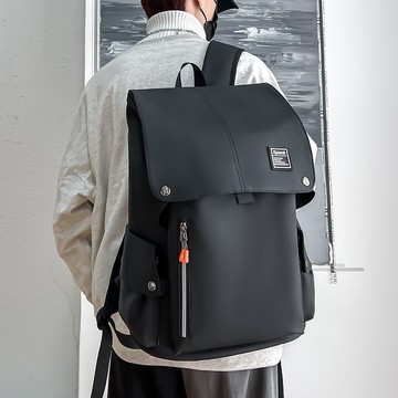 限時特賣中🎈雙肩包男士背包 休閒大容量旅行時尚初中高中大學生書包 商務電腦包 日係國中大容量多口袋書包 大學生防水雙肩包