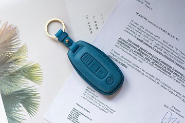 NISSAN日產汽車真皮燙金鑰匙套/X-TRAIL/E-POWER