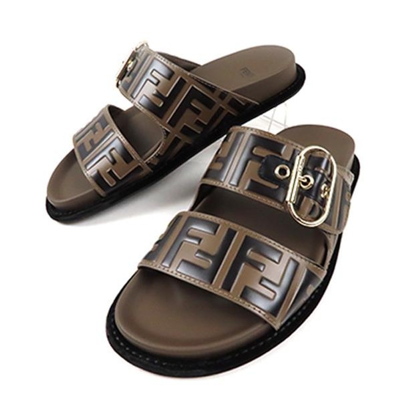 FENDI フェンディ FF Logo Slider Slippers 8X6749 A5JX F1425 FFロゴ スライダー スリッパ サンダル  靴 メンズ | LINEブランドカタログ