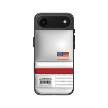 iPhone Air Clear (相機按鈕) 酷墨灰 - NASA - NASA Space Food Bag - US Flag