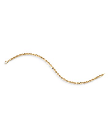 Bloomingdale's Fine Collection Spirali Rope Link Chain Bracelet in 14K Yellow Gold
