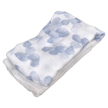 KIYOI 六重紗家事布 44 x 44cm  印花藍  1個