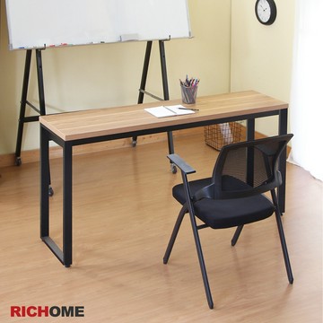 RICHOME 實用工作桌(160X40CM)(可調式腳墊) 辦公桌 工作桌 電腦桌 辦公桌 DE266