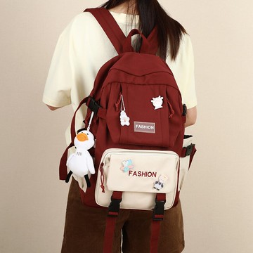 Viney書包女雙肩包高中生初中生中學生小ins風夏背包三到六年級大