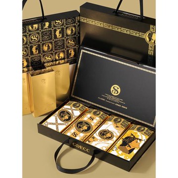 高檔男士內褲男冰絲磁石養護抗菌無痕平角褲潮流四角短褲頭禮盒裝