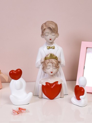 創意情侶擺件新婚家居客廳裝飾禮品送閨蜜新人喬遷新居結婚禮物