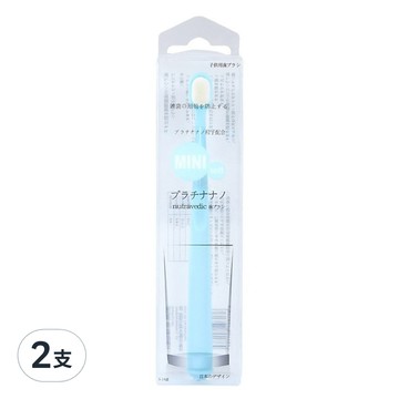 FIFIOO 超柔密絨感萬根毛兒童牙刷 3~14歲適用 粉藍色  1入  2支