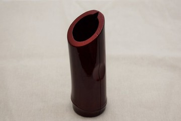 竹製器皿 朱漆溜塗