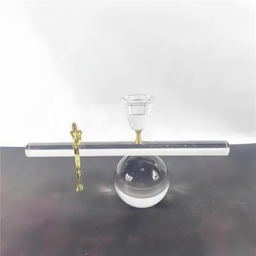 現代創意水晶玻璃藝術燭臺擺件樣板間酒店電視柜玄關書柜軟裝飾品