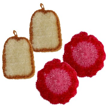 水果造型洗碗刷 款式隨機  2入  2組