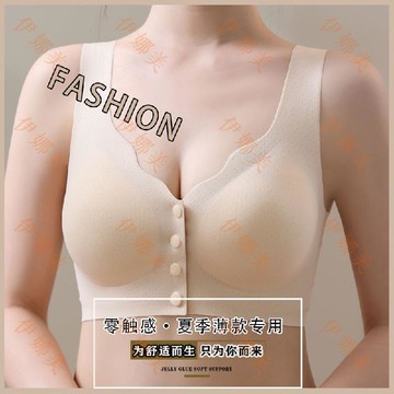 【臺灣出貨👙】前扣哺乳產後餵奶內衣女薄款大胸顯小背心式防震大碼文胸性感【伊娜美】